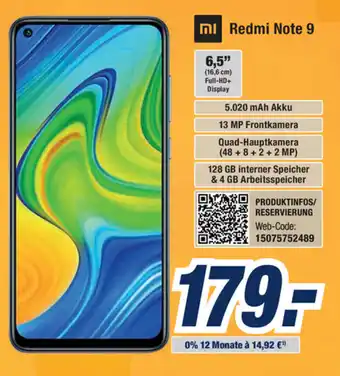 Expert Bening Xiaomi Redmi Note 9 Angebot