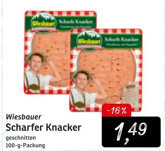 KONSUM Wiesbauer Scharfer Knacker 100g Angebot