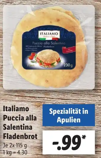 Lidl Italiamo Puccia alla Salentina Fladenbrot 2x115 g Angebot