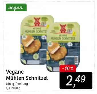 KONSUM Vegane Mühlen Schnitzel 180g Angebot