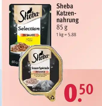 Rossmann Sheba Katzennahrung 85 g Angebot