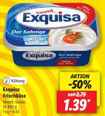 Lidl Exquisa Frischkäse 300 g Angebot