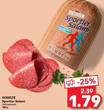 Kaufland SCHULTE Sportler-Salami 100 g Angebot