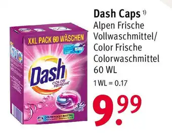 Rossmann Dash Caps 60WL Angebot