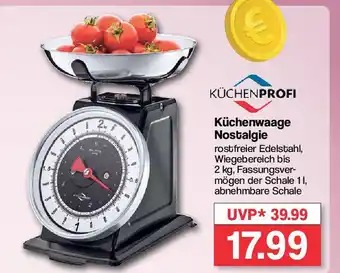 Famila Nord West KÜCHENPROFI Küchenwaage Nostalgie Angebot