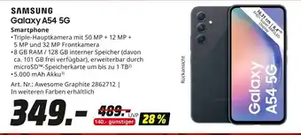 MediaMarkt SAMSUNG Galaxy A54 5G Smartphone Angebot