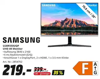 MediaMarkt SAMSUNG UHD 4K Monitor U28R550UQP Angebot