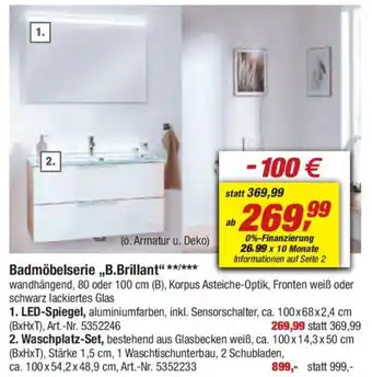 toom Baumarkt Badmöbelserie ,,B.Brillant" Angebot