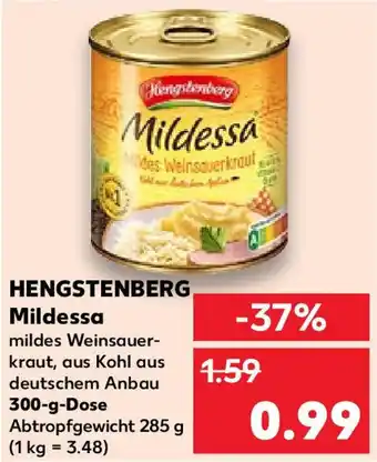 Kaufland HENGSTENBERG Mildessa 300 g Dose Angebot