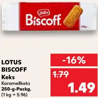 Kaufland LOTUS BISCOFF Keks 250 g Packg. Angebot