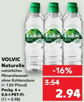 Kaufland VOLVIC Naturelle Packg. 6x0,5 L-PET-Fl. Angebot