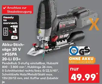 Kaufland PARKSIDE Akku-Stichsäge 20 V ,,PSSPA 20-Li D3" Angebot