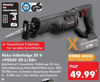 Kaufland PARKSIDE Akku-Säbelsäge 20 V ,,PSSAP 20-Li D5" Angebot