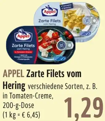 BUNGERT APPEL Zarte Filets vom Hering 200 g Dose Angebot