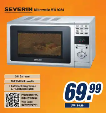 Expert Bening Severin Mikrowelle MW 9284 Angebot