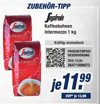 Expert Bening Segafredo Kaffeebohnen Intermezzo 1kg Angebot