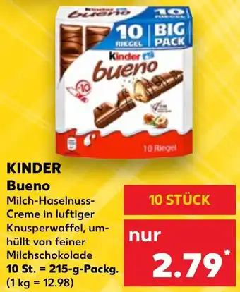 Kaufland KINDER Bueno 215 g Packg. Angebot