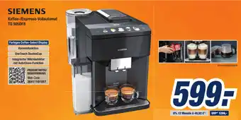 Expert Bening Siemens Kaffee/Espresso Vollautomat TQ 505DF8 Angebot