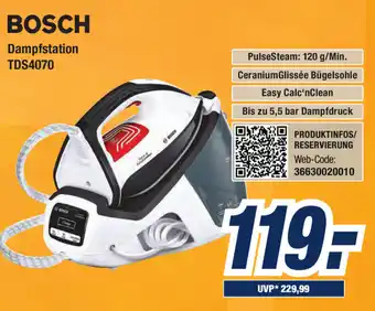 Expert Bening Bosch Dampfstation TDS4070 Angebot