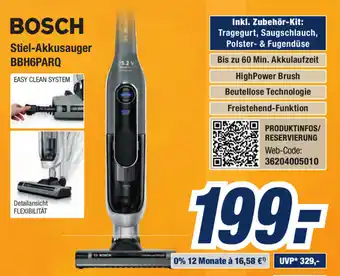 Expert Bening Bosch Stiel Akkusauger BBH6PARQ Angebot