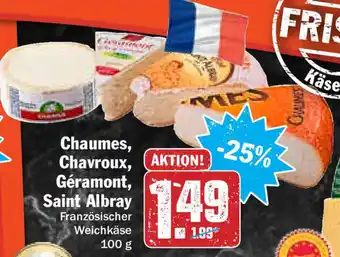 HIT Ullrich Chaumes, Chavroux, Géramont oder Saint Albray 100g Angebot