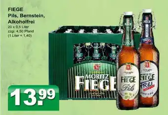 Getränkeparadies Gefromm Fiege Pils, Bernstein, Alkoholfrei Angebot