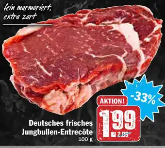 HIT Ullrich Deutsches frisches Jungbullen Entrecôte 100g Angebot