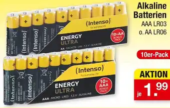 Zimmermann (Intenso) Alkaline Batterien 10er-Pack Angebot