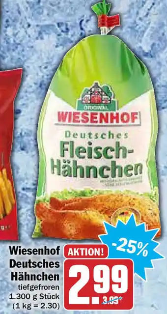 HIT Ullrich Wiesenhof Deutsches Hähnchen 1300g Angebot