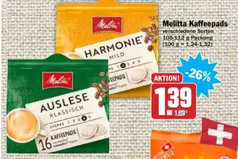 HIT Ullrich Melitta Kaffeepads 105/112g Angebot