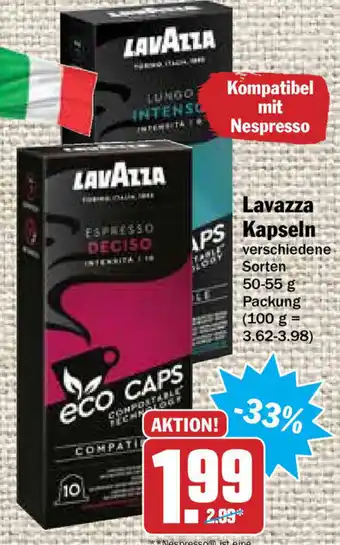 HIT Ullrich Lavazza Kapseln 50-55g Angebot