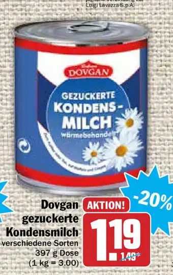 HIT Ullrich Dovgan gezuckerte Kondensmilch 397g Angebot