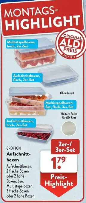 Aldi Süd CROFTON Aufschnittboxen 2er/3er-Set Angebot