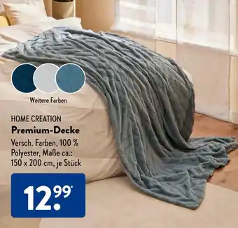 Aldi Süd HOME CREATION Premium-Decke Angebot