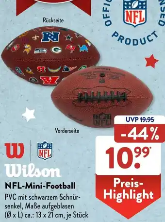 Aldi Süd Wilson NFL-Mini-Football Angebot