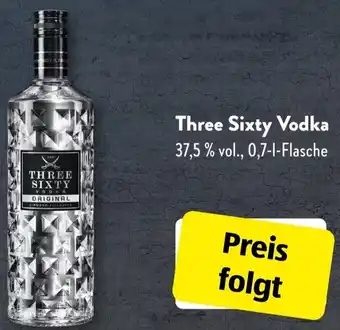 Aldi Süd Three Sixty Vodka 0,7 L Flasche Angebot