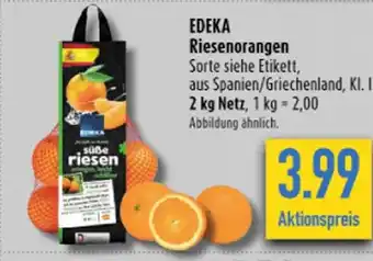 diska EDEKA Riesenorangen 2kg Angebot