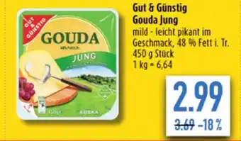 diska Gut & Günstig Gouda Jung 450g Angebot