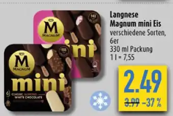 diska Langnese Magnum mini Eis 330ml Angebot