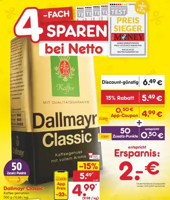 Netto Marken-Discount Dallmayr Classic 500 g Angebot