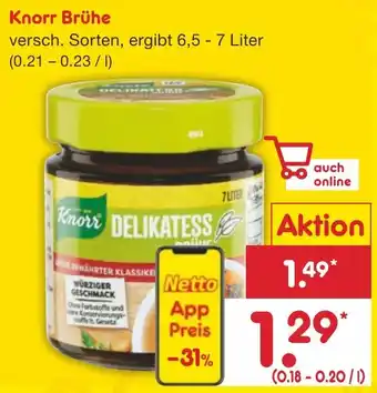 Netto Marken-Discount Knorr Brühe 6,5 - 7 Liter Angebot