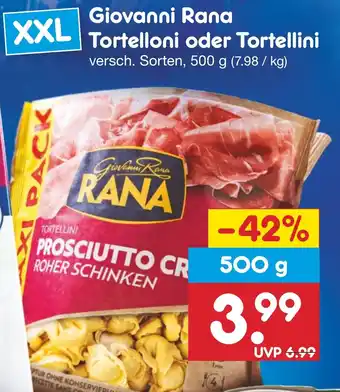 Netto Marken-Discount Giovanni Rana Tortelloni oder Tortellini 500 g Angebot