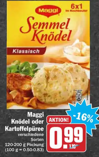 HIT Ullrich Maggi Knödel oder Kartoffelpüree 120-200g Angebot