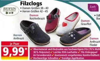 Norma Biofun Filzclogs Angebot