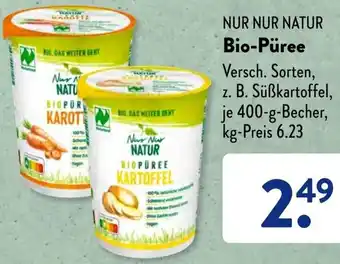 Aldi Süd NUR NUR NATUR Bio-Püree 400 g Becher Angebot