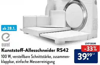 Aldi Süd eurel Kunststoff-Allesschneider RS42 Angebot