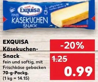 Kaufland EXQUISA Käsekuchen Snack 70 g Packg. Angebot