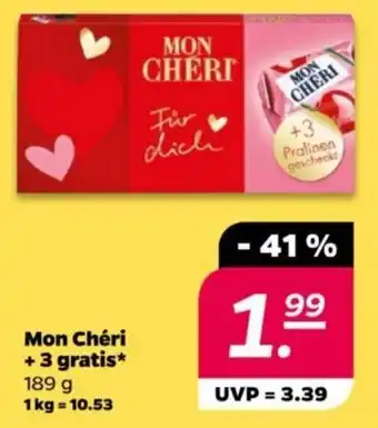 NETTO Mon Chéri +3 gratis 189 g Angebot