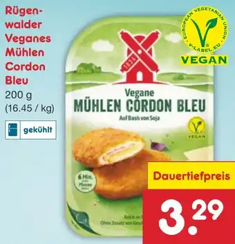 Netto Marken-Discount Rügenwalder Veganes Mühlen Cordon Bleu 200 g Angebot