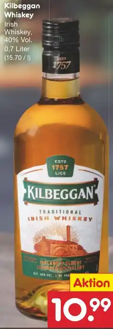 Netto Marken-Discount Kilbeggan Whiskey 0,7 Liter Angebot